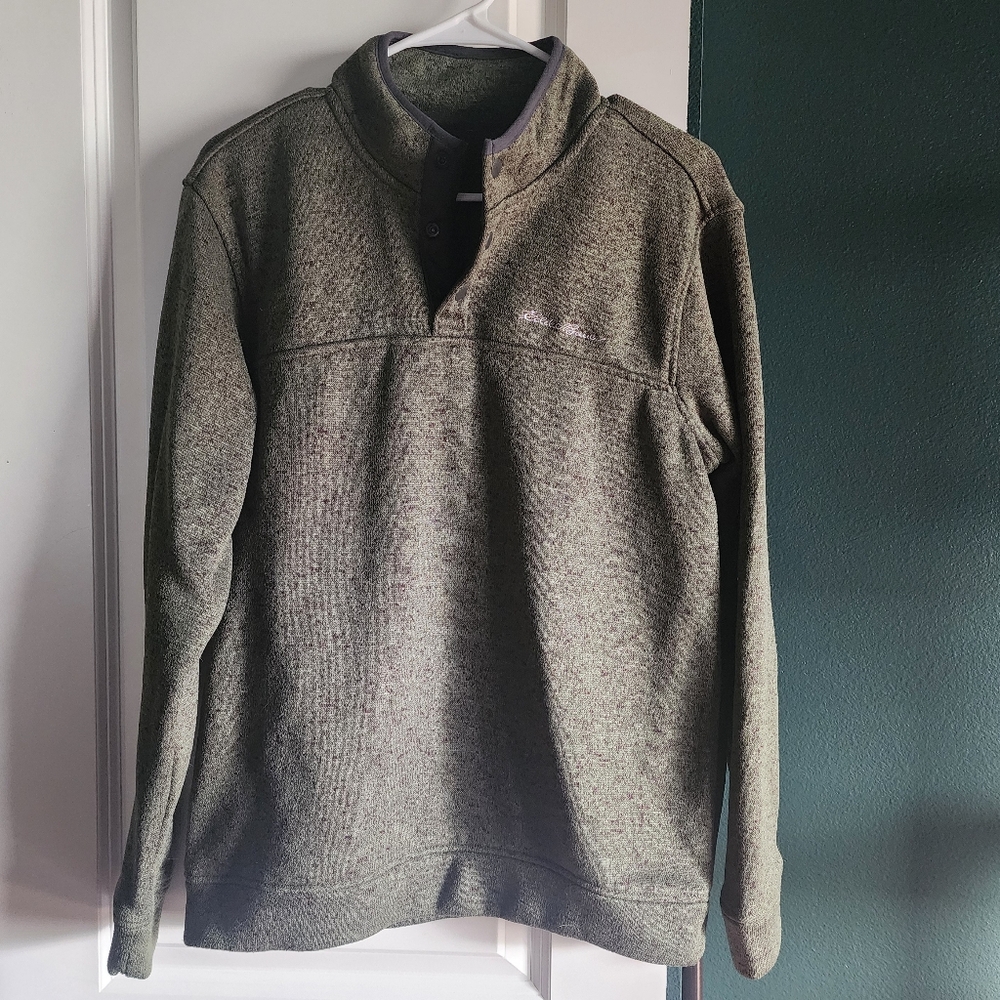 Eddie Bauer 3/4 fleece snap pullover